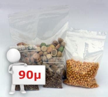 LDPE Druckverschlussbeutel - 90µ