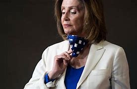 Image result for Nancy Pelosi with Mask