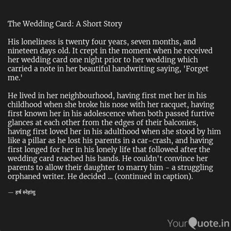 The Wedding Card: A Short... | Quotes & Writings by Harsh Snehanshu ...