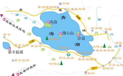 青海湖地图_青海旅游地图库
