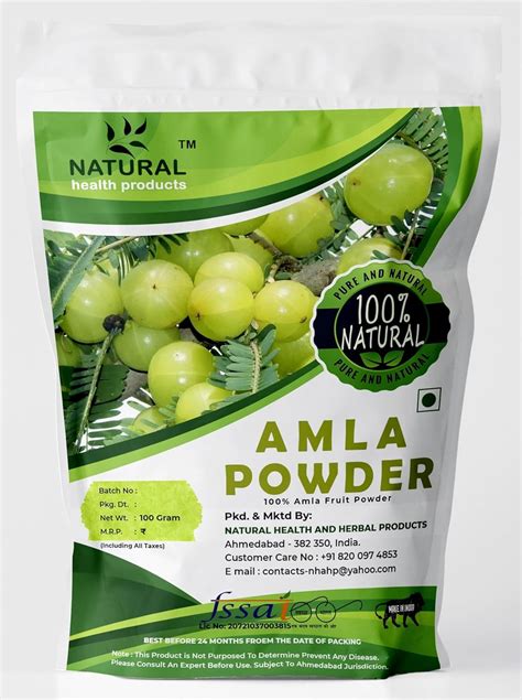 NATURAL HEALTH PRODUCTS Amla Powder for Drink | Indian Gooseberry| Hair ...