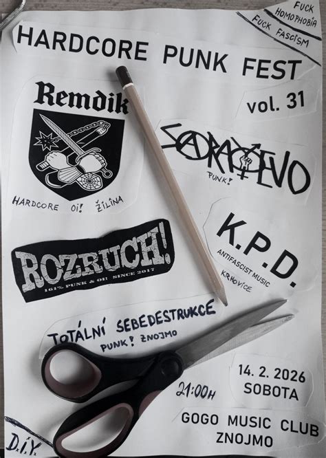 HARDCORE PUNK FEST VOL. 31, GoGo Klub Znojmo, 14 February 2026 | AllEvents