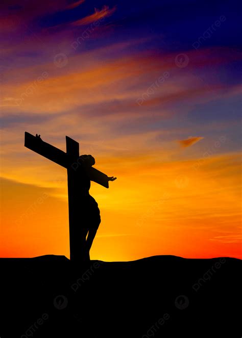 Cross Christ Jesus Silhouette Background Wallpaper Image For Free ...