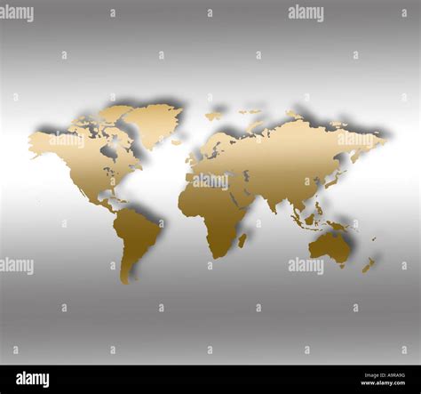 Flat world map hi-res stock photography and images - Alamy