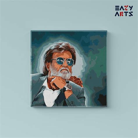 Super Star Rajnikant Stylish Paint By Numbers kit by Eazy Arts ...