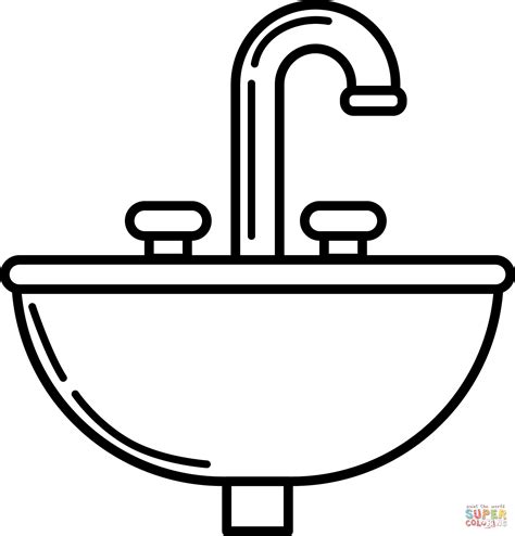 Sink Clipart Black And White