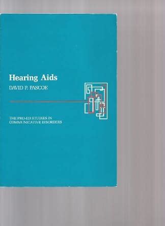 Buy Hearing AIDS (Pro-Ed Studies in Communicative Disorders) Book ...