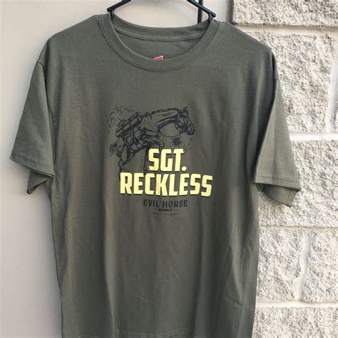 Sgt reckless tee – Evil Horse Brewing Co.