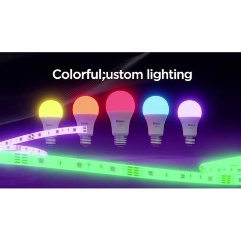 Roku Smart Home 100 -Watt EQ A19 Switchable white Medium screw base E26 ...