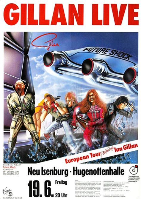 Ian Gillan - Future Shock, Neu-Isenburg 1981 - Konzertplakat, US$ 392.74