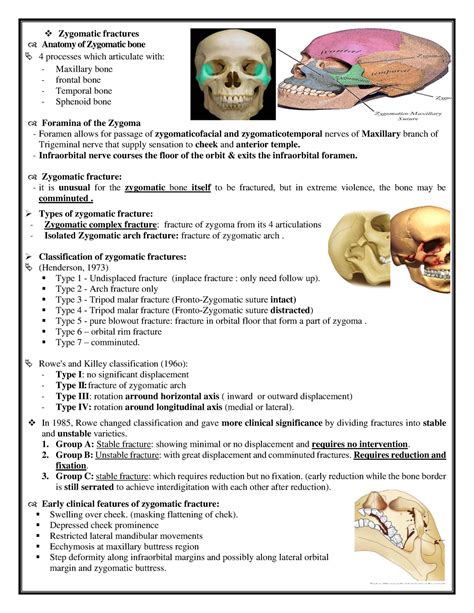 Zygomatic fracture - atlas included - Zygomatic fractures Anatomy of Zygomatic bone 4 - Studocu