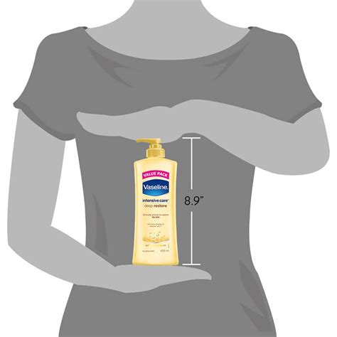 Buy VASELINE INTENSIVE CARE DEEP MOISTURE BODY LOTION BOTTLE OF 400 ML ...