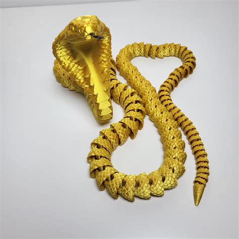 3D Printed, Articulated Snake, Snake Flexible Toy, Many Colors - Etsy