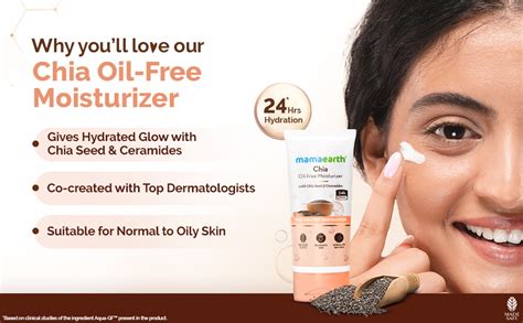 Mamaearth Chia Oil-Free Moisturizer with Chia Seed & Ceramides for ...