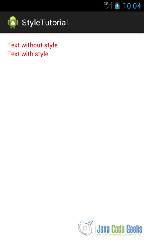 Style JavaScript Android 的图像结果