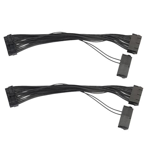 Crazy-Store 2pcs 30CM Dual PSU Power Supply 24 pin ATX Motherboard ...