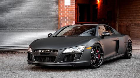 Matte black Audi R8 - backiee