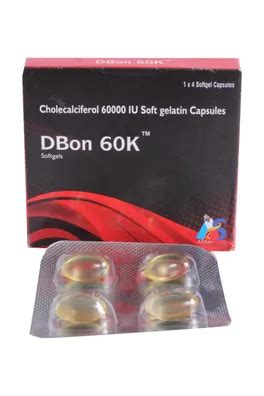 Buy Dbon 60K Soft Gelatin Capsule online | Uses, Side Effects, Price ...