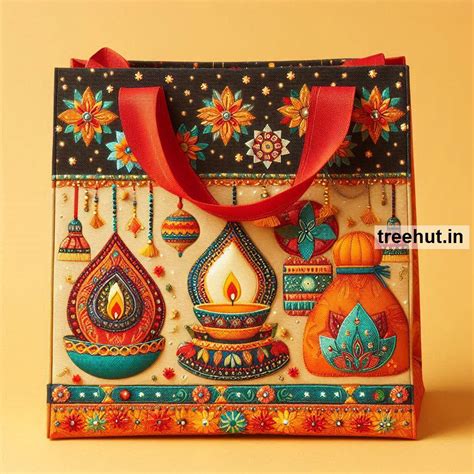 How to Decorate Diwali Gift Bag, DIY Diwali Gift Bag Decoration Ideas ...