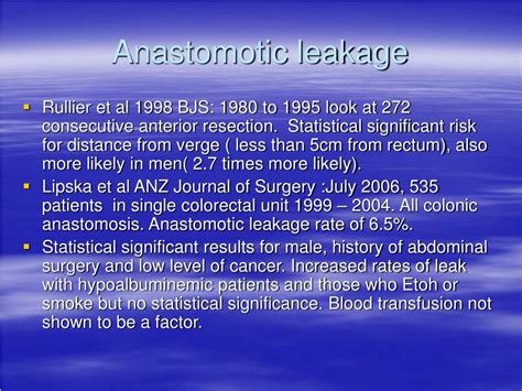 Anastomotic Leakage Entire Gallery Of Pictures & Videos #695