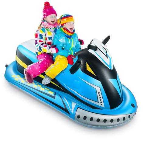 Inflatable Snow Sled Inflatable Snowmobile Snow Tube For Kids Adults ...