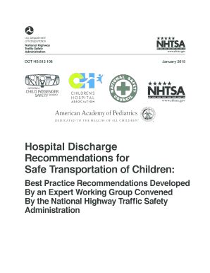 Fillable Online Hospital Discharge Recommendations for Safe ...