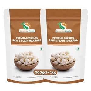 Raw and Plain Foxnuts Makhana | Ready to eat Healthy Gorgon nuts, MSG ...