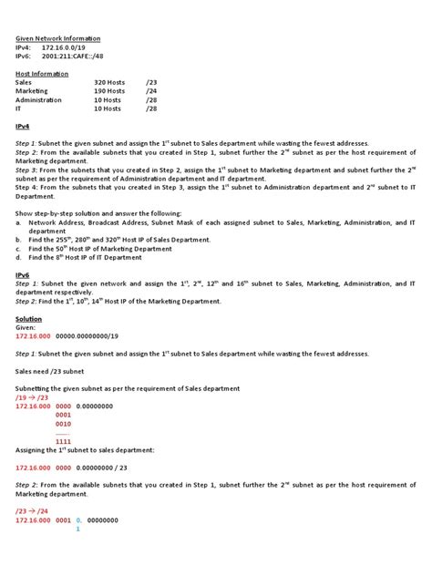 Image result for VLSM Examples with Answers