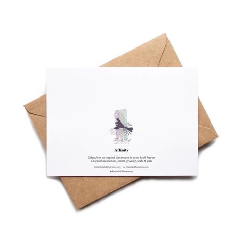 "Affinity" Greeting Card – Fantailed Illustrations