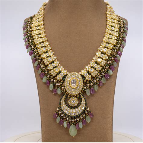 Praju Polki Long Necklace – Tyaani Jewellery Private Limited