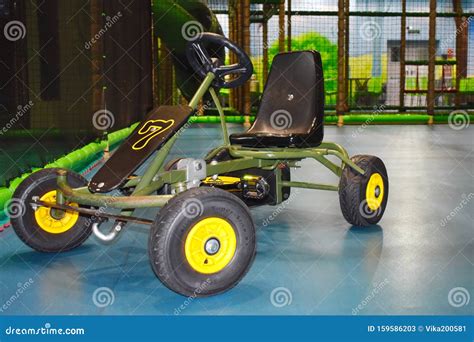 Children`s Racing Car on the Playground Stock Image - Image of people ...
