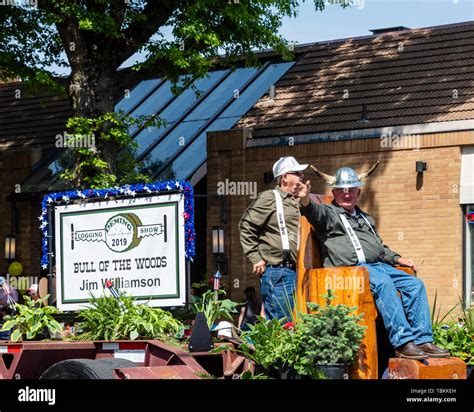 Float for the Deming Logging Show marches in the 2019 Lynden Farmers ...