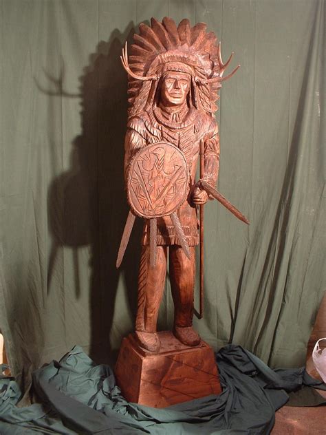 Wood Cigar Store Indian statues and figures with History and Origin of ...