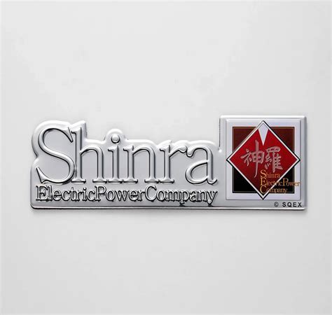 Final Fantasy VII Rebirth Aluminum Magnet Shinra Electric Power Company
