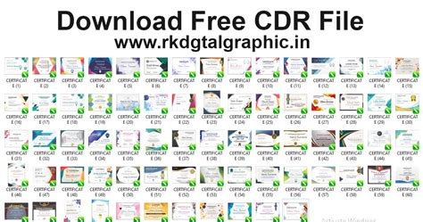Free Download: Certificate CDR File for Easy Access! www.rkdgtalgraphic.in