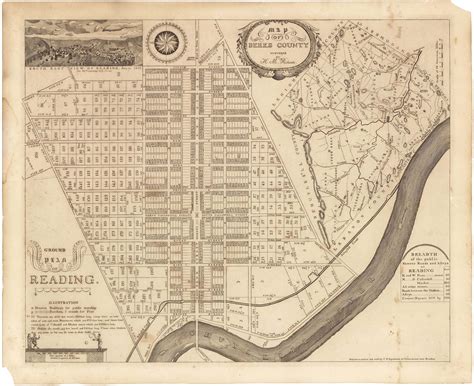 Pennsylvania Historical Map Reading Historic County Map Berks County