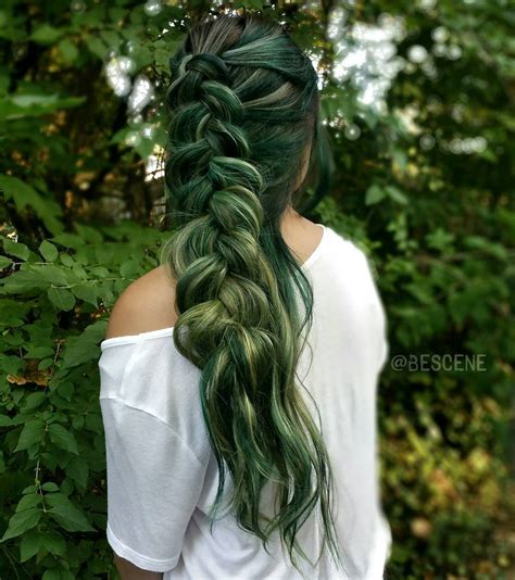 25 Green Hair Color Ideas to Rock in 2024 - The Right Hairstyles
