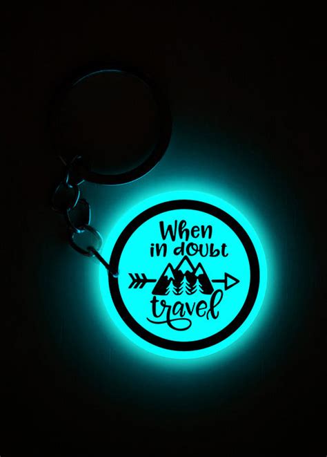 When in Doubt Travel | Keychain | Glow in Dark – Mi Glow Store