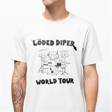 Loded Diper T-shirt, Loded Diper World Tour Shirt, Diary of a Wimpy Kid ...