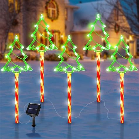 Buy Twinkly: Solar LED Christmas Tree Garden Lights, Waterproof Outdoor ...