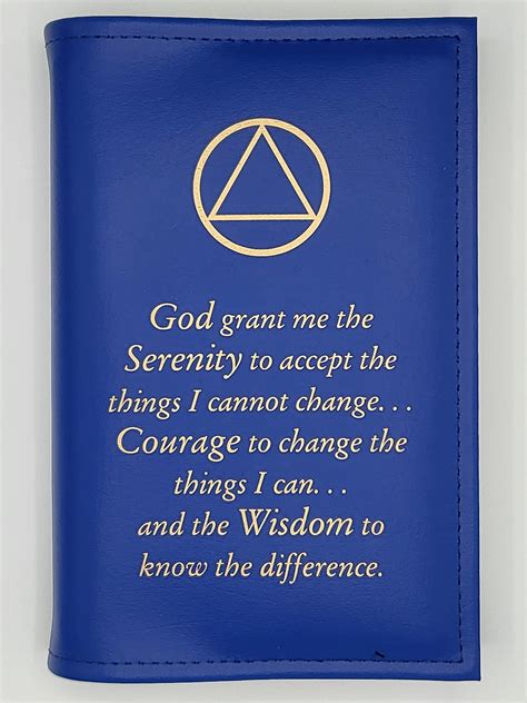 Amazon.com: Alcoholics Anonymous Big Book Cover Serenity Prayer & AA ...