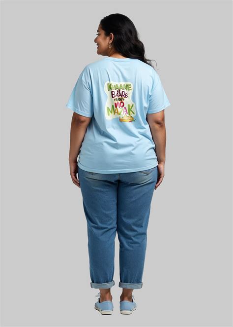 Khane Ke Baare Mein No Mazak Plus Size Printed T-shirt Women’s