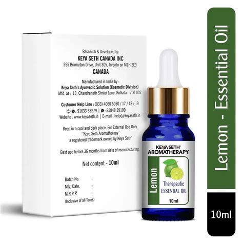 Lemon Essential Oil, Therapeutic, Pure & Natural, Vitamin C, Skin ...