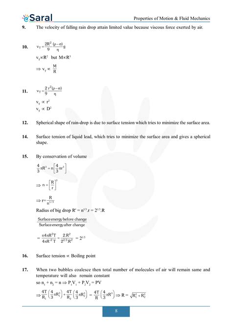 Fluid Mechanics - NEET Previous Year Questions with Solutions