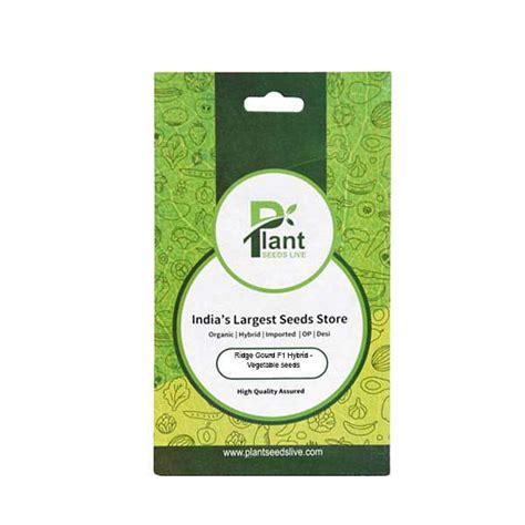 Buy Ridge Gourd F1 Hybrid - Vegetable Seeds online from Nurserylive at ...