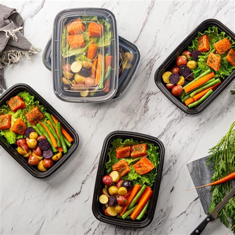 Buy 50 Sets] 28 oz. Meal Prep Containers With Lids, 1 Compartment Lunch ...
