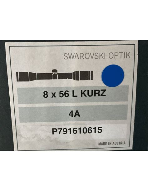 Ottica Swarovski 8x56 L kurz habicht