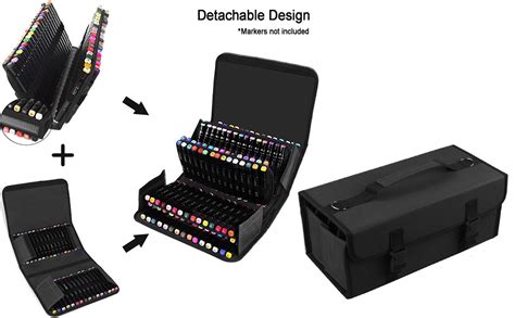 Marker Case 171 Slots Black Alcohol Marker Case Markers Carrying ...