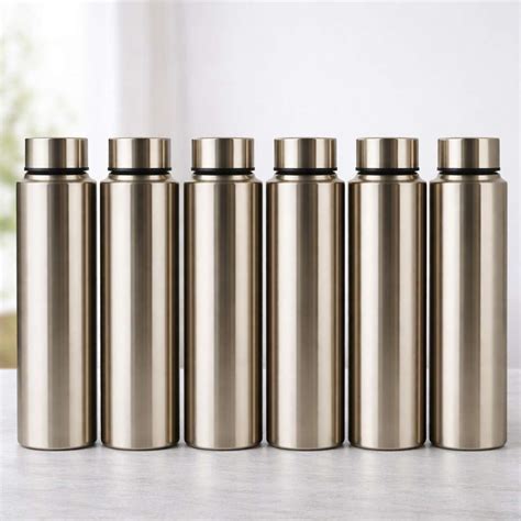Visaxmi Pack of 6 Water Bottle Stainless Steel Fridge|School, College ...