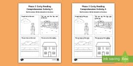 Phase 3 EYFS Reading Comprehension Activity 7 (teacher made)